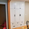 Painted Shaker Style Kitchen with Inset Doors & Appliance Garage Doors -Custom Kitchen Remodel