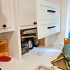 Painted Shaker Style Kitchen with Inset Doors & Appliance Garage Doors -Custom Kitchen Remodel