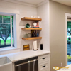 Painted Shaker Style Kitchen with Inset Doors & Appliance Garage Doors -Custom Kitchen Remodel