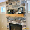 Custom Wooden Mantel & Beam – Handcrafted Rustic Fireplace Mantel