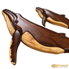 Intarsia Whale Wall Art