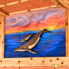 Intarsia Whale Wall Art