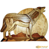 Intarsia Wolf Wall Art
