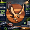 Intarsia Seahawk Osprey Wall Art