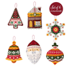Bucilla Santa's Nordic Set Felt Applique Ornaments Kit 6/Pkg