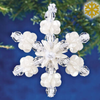 The Beadery Holiday Beaded Ornament Kit | Mini Pearl Snowflake