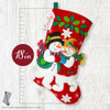 Bucilla Snowy Sweethearts Felt Applique Stocking Kit