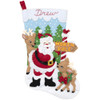 Bucilla North Pole Santa Felt Applique Stocking Kit
