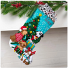 Bucilla Christmas Dogs Felt Applique Stocking Kit