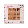 Studio Light ABM Postage Stamps Wooden Stamps Set