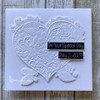 Lisa Horton Crafts Floral Heart 3D Embossing Folder