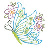 Colonial Patterns Iron-On Embroidery Patterns | Flowers & Butterflies