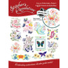 Colonial Patterns Flowers & Butterflies Iron-On Embroidery Patterns