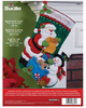 Bucilla Santa's List Felt Applique Stocking Kit