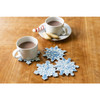 Diamond Dotz Diamond Facet Coasters Art Kit | Snowflakes