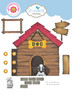 Elizabeth Craft Metal Die Set | Dog House Build A Book