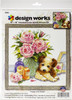 Design Works Counted Cross Stitch Kit | Puppy With Roses