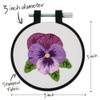 Bucilla Pretty Pansy Stamped Embroidery Kit