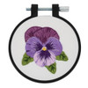 Bucilla Pretty Pansy Stamped Embroidery Kit