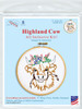 Jack Dempsey Embroidery Hoop Kit | Highland Cow