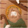 Bucilla Felt Applique Wall Hanging Kit | Away In The Manger W/Lights