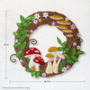 Bucilla Mushroom Magic Felt Applique Wall Wreath Kit
