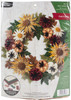 Bucilla Floral Fall Felt Applique Wall Wreath Kit
