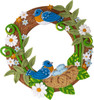 Bucilla Bless This Nest Felt Applique Wall Wreath Kit