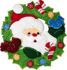 Bucilla Santa's Winter Birds Felt Applique Wreath Kit