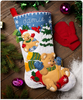 Bucilla Felt Applique Stocking Kit | Sledding Bears