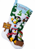 Bucilla Felt Applique Stocking Kit | Penguins At Play