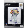 Janlynn Wildflower Jar Counted Cross Stitch Kit