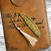 Metal Feather Bookmark with Tassel – Sobriety Gift for 12-Step Recovery