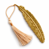 Metal Feather Bookmark with Tassel