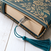 Metal Feather Bookmark with Tassel