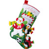 Bucilla Soccer Snow Day Felt Applique Stocking Kit