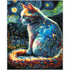 Diamond Dotz Starry Night Cat Diamond Facet Art Kit