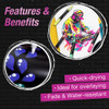 Faber-Castell Black Edition Shake & Paint Metallic Acrylic Markers 6/Pkg