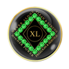 Narcotics Anonymous Clean Time Black Green Neon Crystal Anniversary Coin