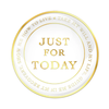 Narcotics Anonymous (NA) Clean Time Coin – White Green Neon Crystal Sobriety Medallion Gift