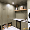Custom Laundry Room with Built-In Lockers, Utility Sink & Storage
