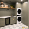 Custom Laundry Room with Built-In Lockers, Utility Sink & Storage