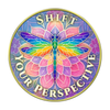 Dragonfly  - "Pause, Shift Your Perspective" Coin Medallion