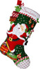 Bucilla Santa's Festive Frolic Felt Applique Stocking Kit