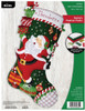 Bucilla Santa's Festive Frolic Felt Applique Stocking Kit