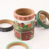 America Crafts Evergreen & Holly Washi Tape 8/Pkg