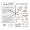 Solid Oak Nostalgic Christmas Sparkling Snowflakes Beaded Ornament Kit