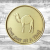 Alcoholics Anonymous AA ODAT Camel Affirmation Coin - Antique Bronze Sobriety Medallion