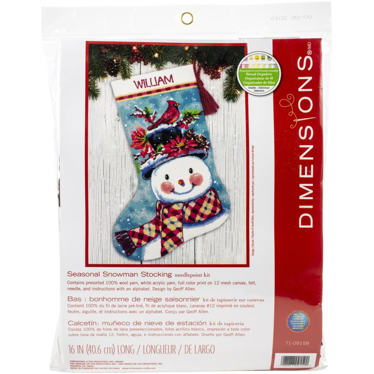 Dimensions Needlepoint Kit - Stocking: Santa and Toys