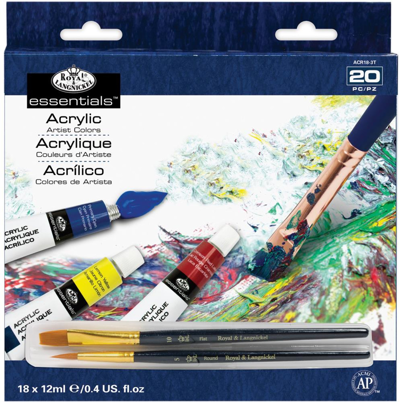 Acrylic Paint 12ml 24/Pkg - Royal Brush
